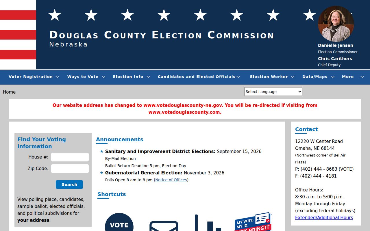 Douglas County residents directory Election Commission information search