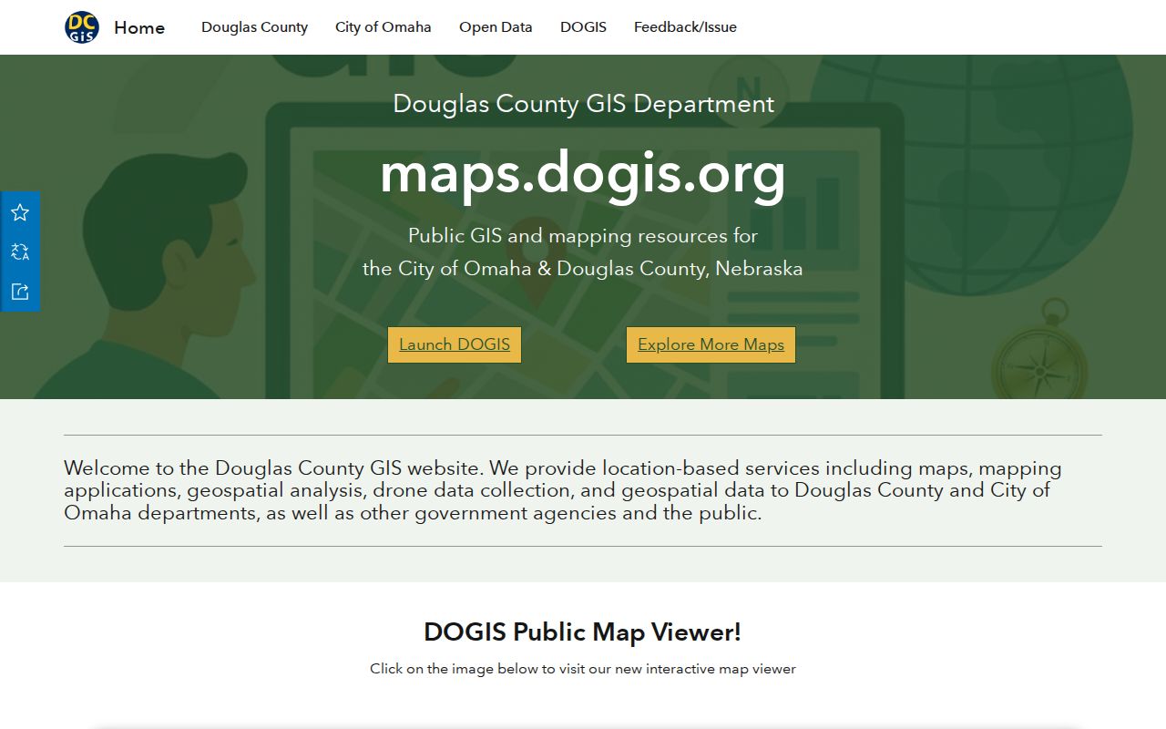 Douglas County street directory DOGIS parcel and map services