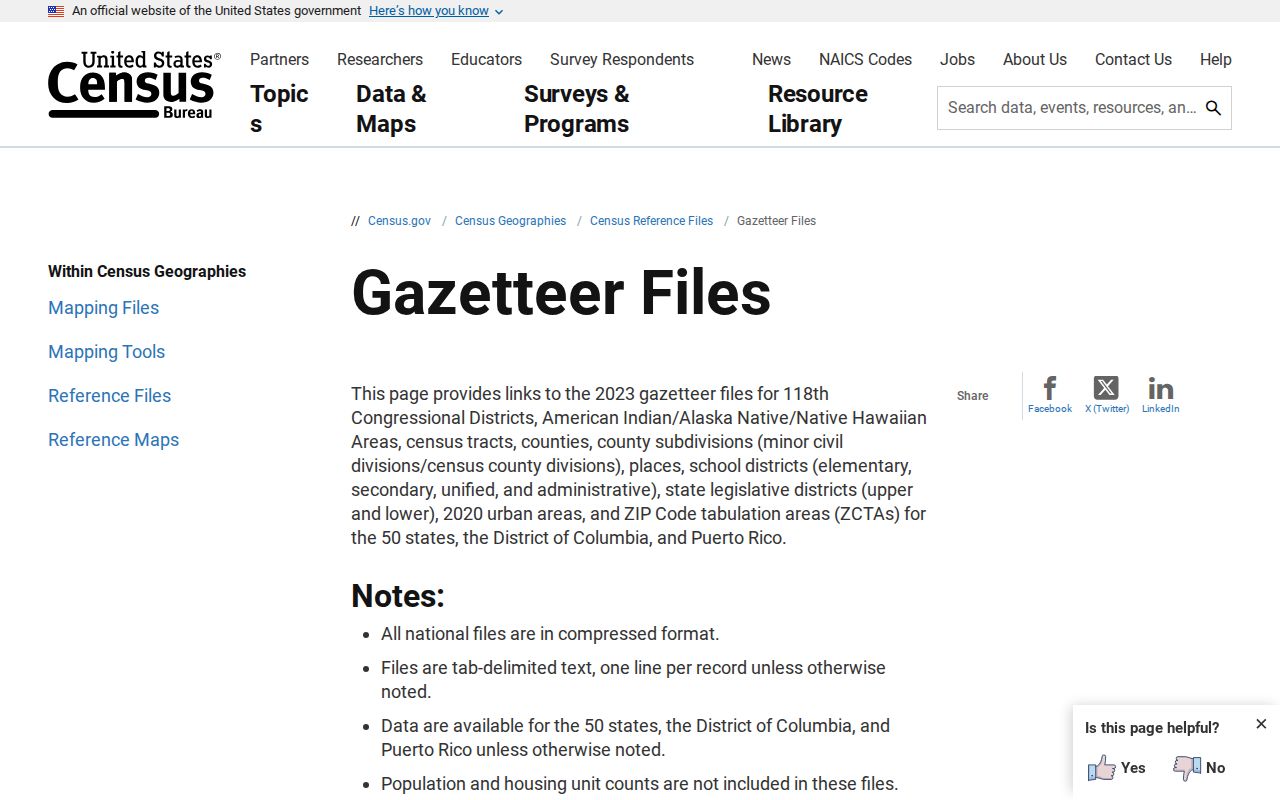 Douglas County ZIP code directory Census Gazetteer geography reference
